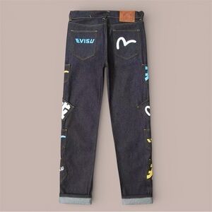 Evisu Men's Dark Blue Jeans